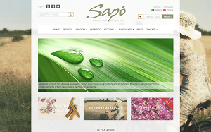 Il sito online di Sapo Biocosmesi