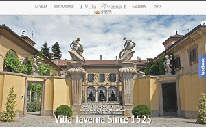 Il sito online di Villa Taverna Canonica Lambro