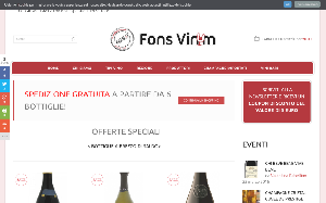 Il sito online di Fons Vinum