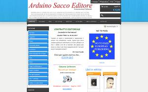Il sito online di Arduino Sacco editore