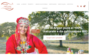 Il sito online di Argan Cosmetic