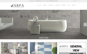Il sito online di Arpa Ceramiche