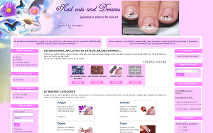 Il sito online di Nail arts and dreams