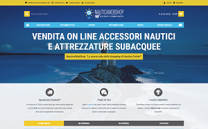 Il sito online di Nautica web shop