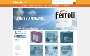 Il sito online di Neolux online