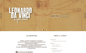 Il sito online di Leonardo da vinci museo