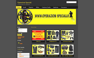 Visita lo shopping online di Operazioni Speciali