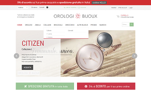 Il sito online di Orologi e Bijoux