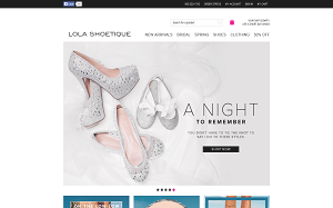 Il sito online di Lola Shoetique