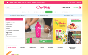 Il sito online di Clean Foods