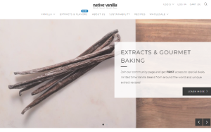 Il sito online di Native Vanilla