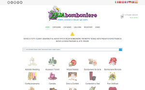 Il sito online di Zelda Bomboniere
