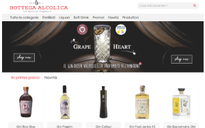 Il sito online di Bottega Alcolica