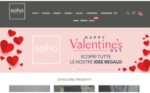 Il sito online di Soho Milano
