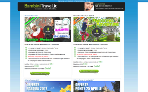 Il sito online di Bambini Travel