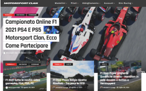Il sito online di Motorsport clan