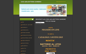 Il sito online di Casa della Batteria Sanremo
