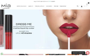 Il sito online di Mia Cosmetics