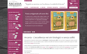 Il sito online di Arcania vino biologico