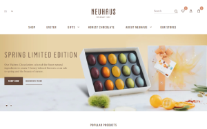 Il sito online di Neuhaus Chocolates