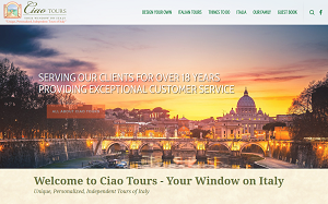 Il sito online di Ciao Tours