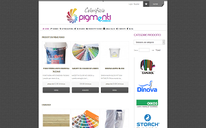 Il sito online di Colorificio Pigmenti