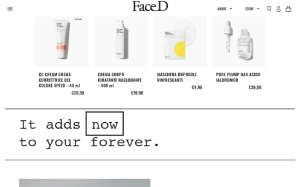 Visita lo shopping online di Face D