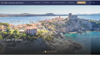 Il sito online di The Caesar Hotels