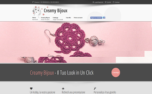 Il sito online di Creamy Bijoux