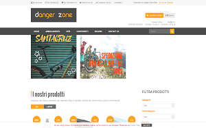 Il sito online di Danger Zone Bike