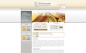 Il sito online di De Giovanni Metalli