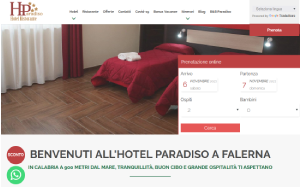 Il sito online di Paradiso Falerna Hotel