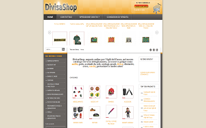 Il sito online di Divisa Shop