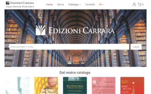 Il sito online di Edizioni Carrara