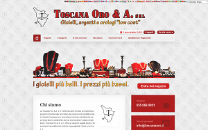 Il sito online di Toscana Oro