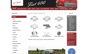 Il sito online di Fiat 600 ricambi
