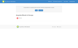 Il sito online di Buy Bitcoin Worldwide