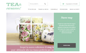 Il sito online di Tea and caramel Shop