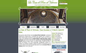 Il sito online di La casa di piero al Vaticano