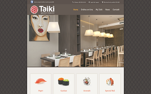 Il sito online di Taiki Sushi Japanese Restaurant