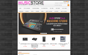 Il sito online di Music Store Italia