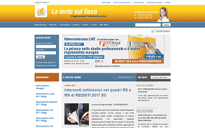 Il sito online di La Lente sul Fisco