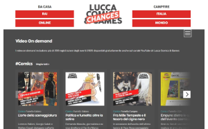 Il sito online di Lucca Comics and Games