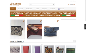 Il sito online di Leather From Florence