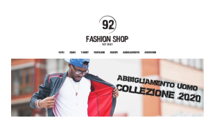 Il sito online di 92 Fashion Shop