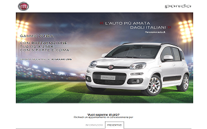 Il sito online di Fiat Panda promozioni