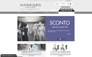 Il sito online di Mannequins Online