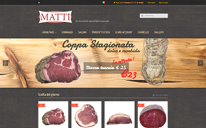 Il sito online di Matti per salumi e formaggi