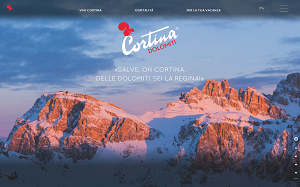Il sito online di Cortina Dolomiti