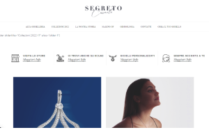Il sito online di Segreto Gioielli